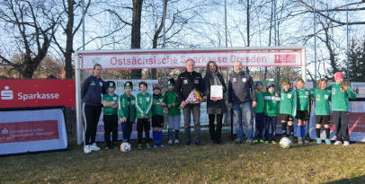 Ostsächsischen Sparkasse Dresden unterstützt Fussballnachwuchs